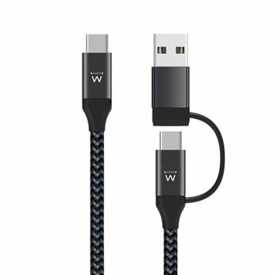 USB-oplaadkabel Ewent EW9918 Zwart 1 m (1 Stuks)