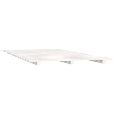 Bedframe massief grenenhout wit 120x200 cm Bedframe massief grenenhout wit 120x200 cm