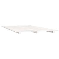 Bedframe massief grenenhout wit 120x200 cm - thumbnail