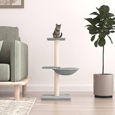 VidaXL Kattenmeubel met sisal krabpalen 72 cm lichtgrijs