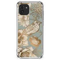 Case voor Samsung Galaxy A03 Vintage Bird Flowers - thumbnail