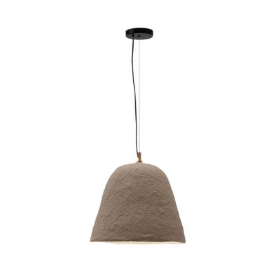 Kave Home Hanglamp 'Lisora' Papier-maché, 35cm, kleur Bruin