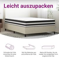 Pocketveringmatras middelhard 140x200 cm - thumbnail