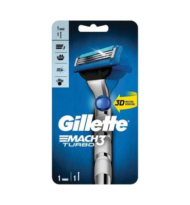 Gillette Gillette Mach3 Turbo Scheerapparaat - Houder +1 mesje