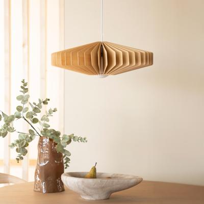 By-Boo Hanglamp 'Meller' Hout, 55cm