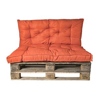 Palletkussens 120x80 cm - oranje - set van 2 Palletkussens 120x80 cm - oranje - set van 2