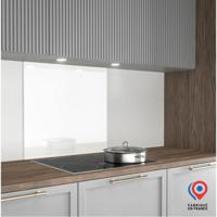 Spatwand - Afzuigkap achterwand - AURYS - Glas - Extra wit - Wit gelakt - 700*600 - 6 mm - thumbnail