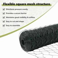 VidaXL Hexagon hek groen 1,6 x 25 m pvc - thumbnail