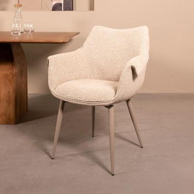 LABEL51 Eetkamerstoel I_Mirai - Naturel - Royal Boucle - One size