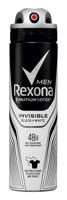 Rexona Rexona Men Invisible Black+White Anti White Marks Deodorant - 150ml - thumbnail