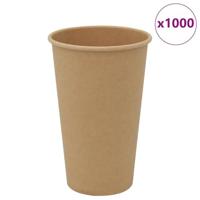 VidaXL Papieren koffiekopjes 1000 st 16oz 400 ml bruin - thumbnail