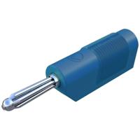 SKS Hirschmann BSB 20 K Pluimstekker Stekker, recht Stift-Ø: 4 mm Blauw 1 stuk(s) - thumbnail