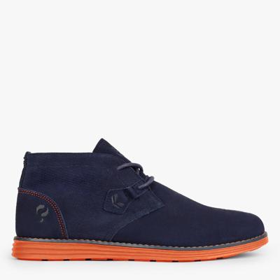 Heren Schoen Montfoort | Donkerblauw/Oranje