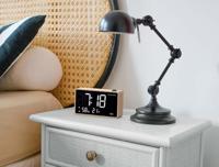 Wekker met projectie - THOMSON - Hout - thumbnail