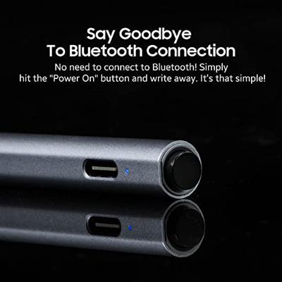 adonit Neo Stylus Apple iPad stylus met magnetische bevestiging [extra lange batterijduur, iPad Mini/Air/Pro pen met palm rejectie, dunne punt Space grijs