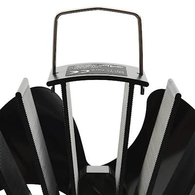 VidaXL Kachelventilator met 3 vinnen zwart - thumbnail