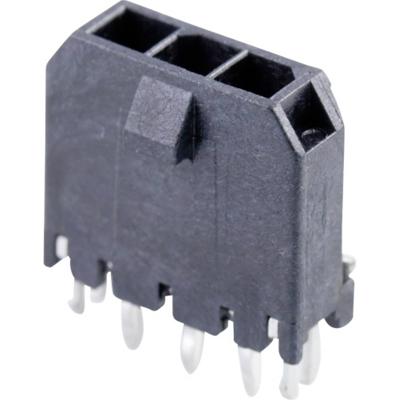 Molex 436500318 Male header, inbouw (standaard) Totaal aantal polen: 3 Rastermaat: 3 mm Inhoud: 1 stuk(s) Tray
