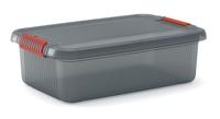 KIS 237489 Opbergbox K Latch Stapelbaar (b x h x d) 590 x 180 x 390 mm Rook-grijs, Doorschijnend 1 stuk(s) - thumbnail