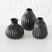 Boltze Home vaas esko h12cm zwart - thumbnail