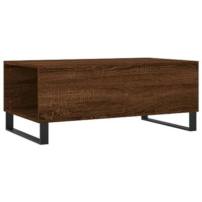 Salontafel 90x50x36,5 cm bewerkt hout bruin eikenkleur