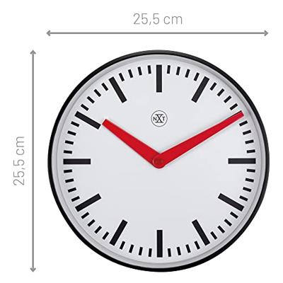 NeXtime NX-7360ST Stationsklok - 25.5cm - Stille Wandklok - Wit - NXt By - "Newcastle" NeXtime NX-7360ST Stationsklok - 25.5cm - Stille Wandklok - Wit - NXt By - "Newcastle"