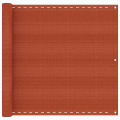 VidaXL Balkonscherm 90x500 cm hdpe oranje