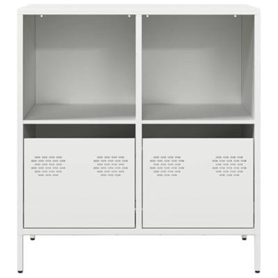 Dressoir 68x39x73,5 cm koudgewalst staal wit