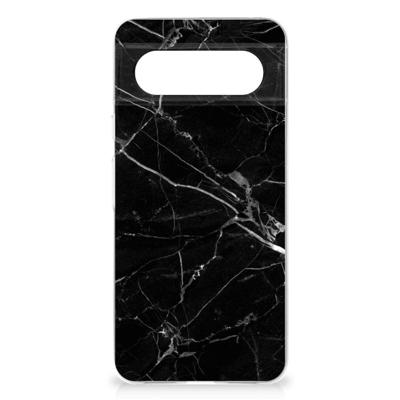 Google Pixel 8 | TPU | Siliconen hoesje | Marmer Zwart - Origineel Cadeau Vader