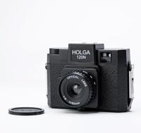 Holga 120N rolfilm camera set optical glas lens (incl. B+W film) - thumbnail