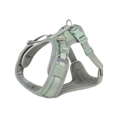 Trixie hondentuig premium flexmesh brede borst saliegroen