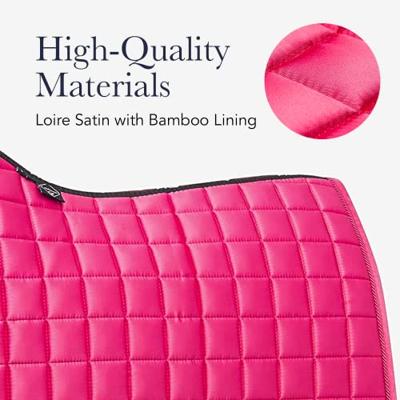 LeMieux Loire classic satin Zadeldek wit maat:dr full LeMieux Loire classic satin Zadeldek wit maat:dr full