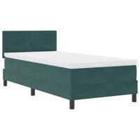 Boxspring bed met matras Donkergroen 90 x 190 cm Fluweel - thumbnail