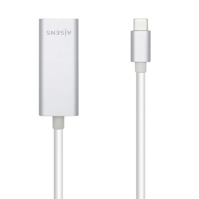 AISENS A109-0505 converter USB 3.1 Gen1 USB-C naar Ethernet Gigabit 10/100/1000 Mbps, zilver, 15 cm