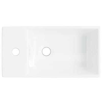 Wasbak 48x25x15 cm keramiek wit - thumbnail