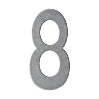 Intersteel Huisnummer 8Numbra 15cm RVS getrommeld - 0034.402048 - thumbnail