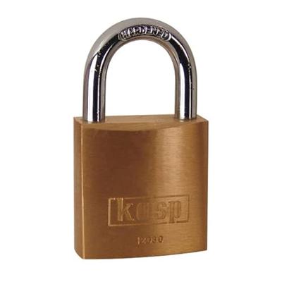 Kasp K12030D2 Hangslot 30 mm Goud-geel Sleutelslot