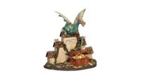 Kerstfiguur draak 16,5x9,5x17,5 cm Luville - Luville - thumbnail