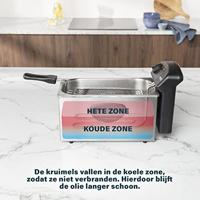 Princess 182626 Friteuse met koudezone 2000 W Zilver (mat) - thumbnail