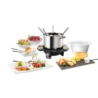 Unold Elegance Fondue 1000 W Met handmatige temperatuursinstelling RVS, Zwart - thumbnail