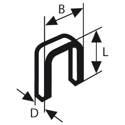 Bosch Accessories 2609200224 Nieten met smalle rug Type 55 1000 stuk(s) Afm. (l x b) 30 mm x 6 mm Bosch Accessories 2609200224 Nieten met smalle rug Type 55 1000 stuk(s) Afm. (l x b) 30 mm x 6 mm