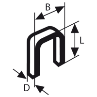 Bosch Accessories 2609200224 Nieten met smalle rug Type 55 1000 stuk(s) Afm. (l x b) 30 mm x 6 mm - thumbnail