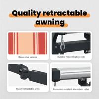 VidaXL Inklapbaar zonnescherm geel 400 x 200 cm stof - thumbnail