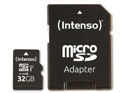 Intenso 32GB microSDHC Performance microSD-kaart 32 GB Class 10 UHS-I Waterdicht Intenso 32GB microSDHC Performance microSD-kaart 32 GB Class 10 UHS-I Waterdicht