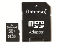 Intenso 32GB microSDHC Performance microSD-kaart 32 GB Class 10 UHS-I Waterdicht - thumbnail