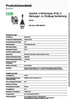 Schneider Electric XD4PA24 Harmony XD4PA24 Joystick Rechte hendel 1 stuk(s) - thumbnail