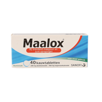 Maalox Kauwtabletten 40tb - thumbnail