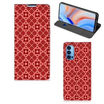 OPPO Reno4 Pro 5G | Hoesje met Magneet | Batik Rood