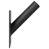 VidaXL Vlaggen mast houder zwart 10,5 x 7,5 x 0,25 cm staal - thumbnail