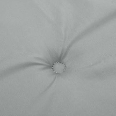Stoelkussens 2 st lage rug 100x50x4 cm stof lichtgrijs - thumbnail