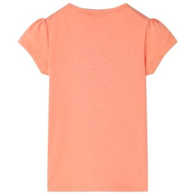 Kindershirt 116 neonoranje